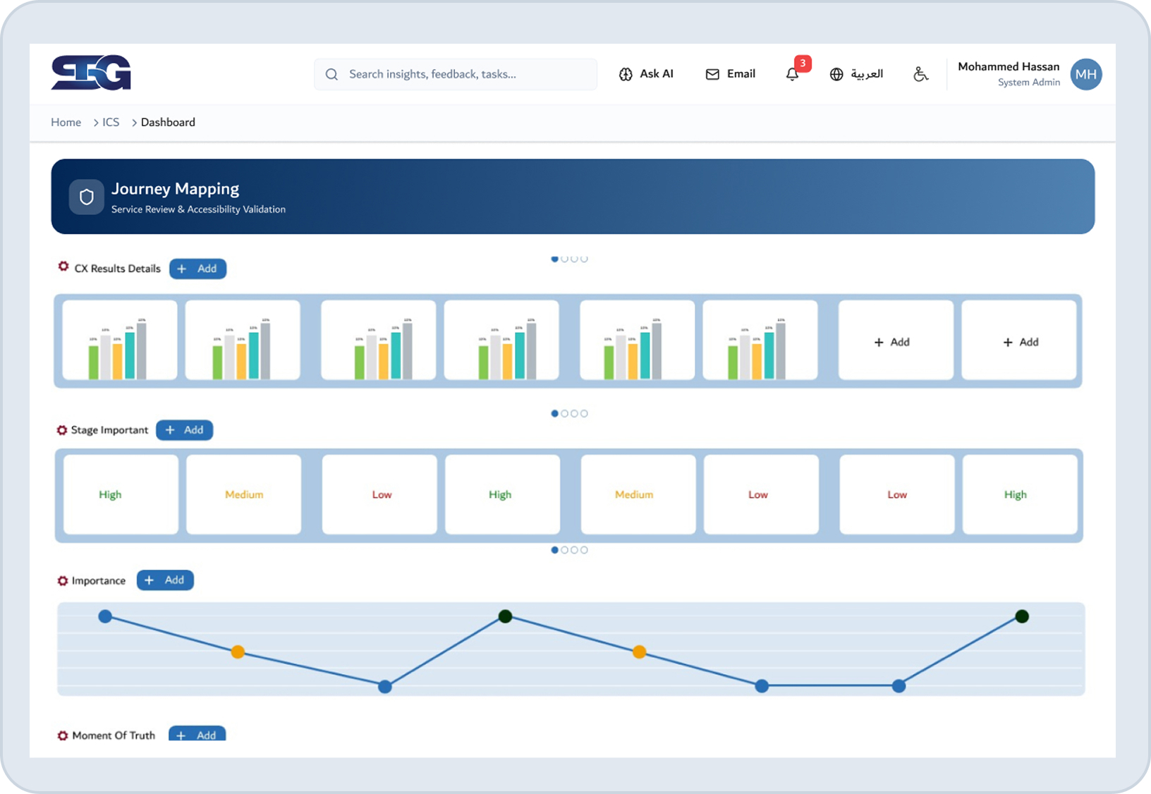 Journey Mapping Interface